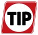 TIP logo white outline